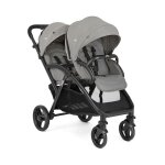 Poussette double pour jumeaux evalite duo pebble - gris