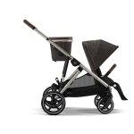 Poussette gazelle s chocolate brown chssis taupe - cybex