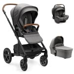 Poussette nuna mixx next + nacelle + coque auto pipa next - granite Poussette nuna mixx next + nacelle + coque auto pipa next - granite