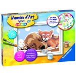 Ravensburger num�ro d'art - 8x12cm - amis c�lins
