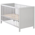 Roba 0176tp lit pour b�b� lit b�b� panneaux mdf gris