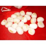 Runes en pierres semi - prcieuse agate blanche - 25 runes, voyance esotrisme