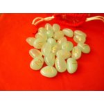 Runes en pierres semi - prcieuse onyx vert - 25 runes, voyance esotrisme