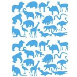 Sachet de 15 planches de stickers : les animaux sauvages