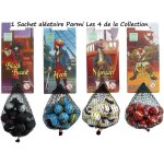 Un sachet de 20 billes + 1 calot a thme pour enfant et cours d'cole (pirates) - (1 sachet alatoire ...