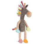Sigikid - peluche cheval sweety (47 cm) - gris, beige et orange Sigikid - peluche cheval sweety (47 cm) - gris, beige et orange