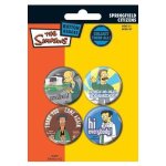 Simpsons pack 4 badges springfield citizens Simpsons pack 4 badges springfield citizens
