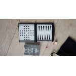 Solitaire et backgammon magntique de voyage en mtal bross