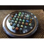 Solitaire en bois et anciennes bille