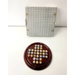 Solitaire brun billes antique