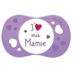 Sucette sym�trique j'aime ma mamie 6 mois