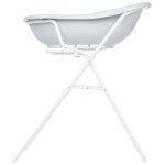 Support en m�tal pour baignoire b�b� - blanc - blanc