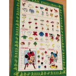 Tableau dapprentissage  i speak english  - mickey & minnie - walt disney