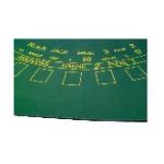 Tapis de black jack vert 90 x 110 cm