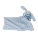 Tartine et chocolat - doudou lapin augustin bleu 24cm Tartine et chocolat - doudou lapin augustin bleu 24cm