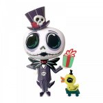 The world of miss mindy jack skellington vinyl with present figurine
