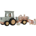 Tracteur avec remorque en bois little farm