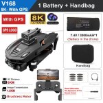 V168 mini drone professionnel 8k hd double caméra gps rc lens fpv grand angle caméra quatre façons déviter ... V168 mini drone professionnel 8k hd double caméra gps rc lens fpv grand angle caméra quatre façons déviter ...
