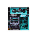 V�hicules miniatures die cast 1 / 43 formule 1 pit stop (figurines m�caniciens + stand + accessoires) ...