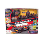 V�hicules miniatures die cast circuit formule 1 radicommande 2, 4 ghz avec accessoires de piste - red ...