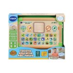 Vtech baby tablette educative abc nature (jouet avec partie bois certifie fsc)