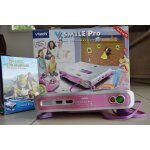 Vtech v. smile pro rose - console de jeux educative + jeu disney princesses (vsmile pro rose)