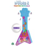 World tour trolls world tour - mini guitare musicale 18 cm - en présentoir World tour trolls world tour - mini guitare musicale 18 cm - en présentoir