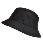 Bob de pluie noir, aspect nylon