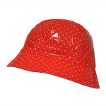 Bob vinyle rouge  pois