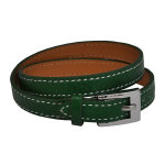 Bracelet en cuir vert amazonien