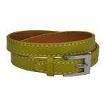 Bracelet en cuir vert citrus