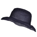 Chapeau organza, bleu marine