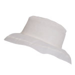 Chapeau organza, ecru