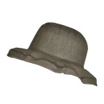 Chapeau organza, kaki
