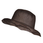 Chapeau organza, marron