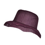 Chapeau organza, prune fonc