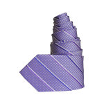 Cravate croisillon mauve