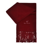 Echarpe en alpaga dark red