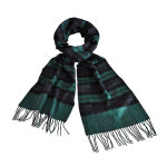 Echarpe  carreaux tartan verte