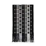 Echarpe macadam noir / gris