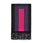 Echarpe nevers noir / fushia / violet