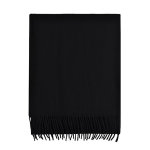Echarpe noire lambswool