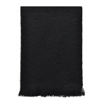 Echarpe noire en mohair