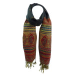 Echarpe xl jungney motifs cachemire