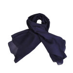 Foulard carr en soie, bleu