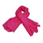 Foulard carr en soie, fushia