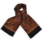 Foulard carven cognac cachemire xl