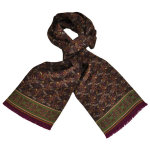Foulard carven dandy prune cachemire