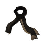 Foulard en soie, noir