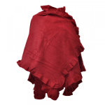 Poncho cape butterfly, rouge